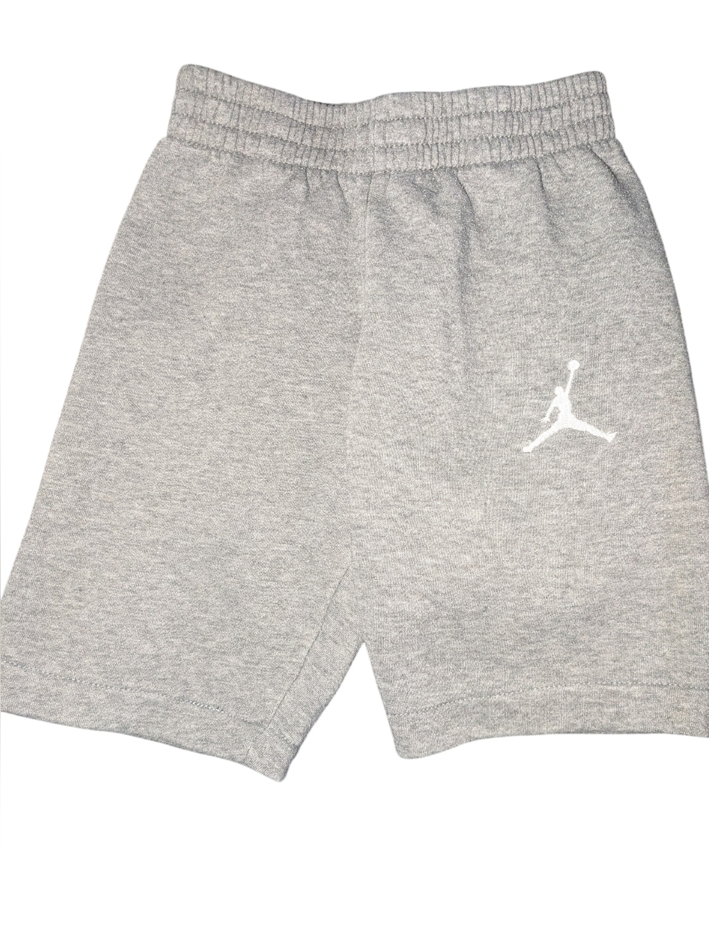 Jordan Gray Boys' Jumpman Logo Shorts - Gray & White - Picture 1 of 4
